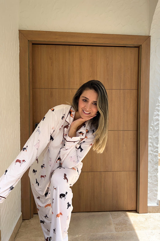 Pijama Pantalón Camisa Manga Larga Dog Lovers