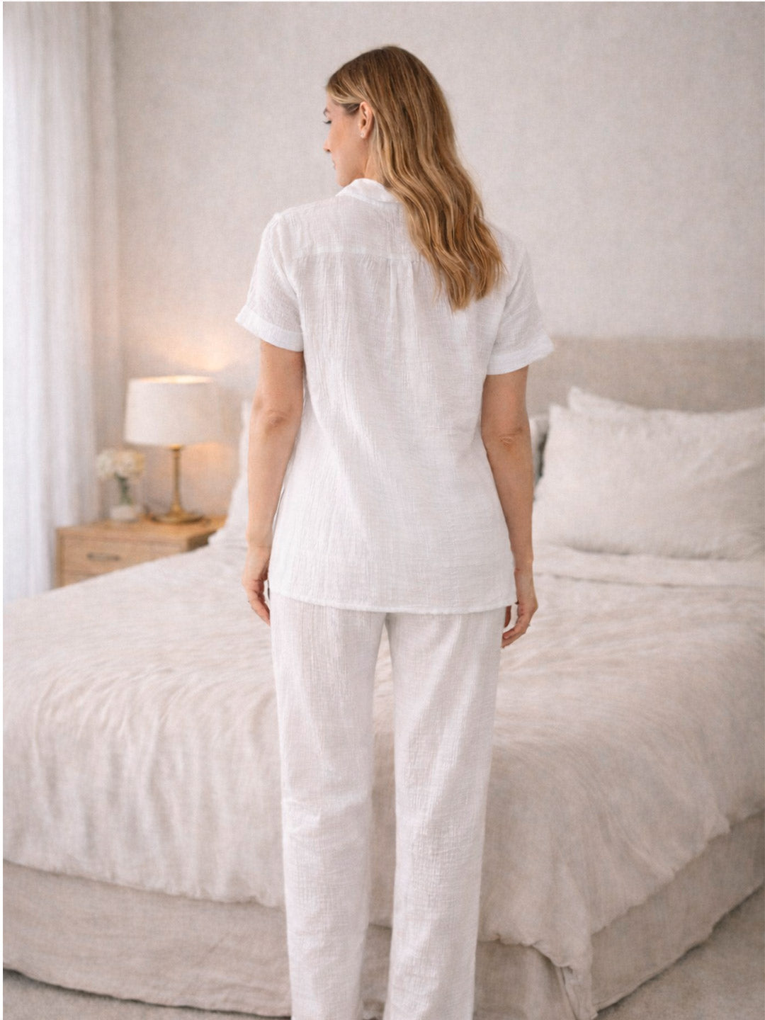 Pijama Pantalón Blanco Nube