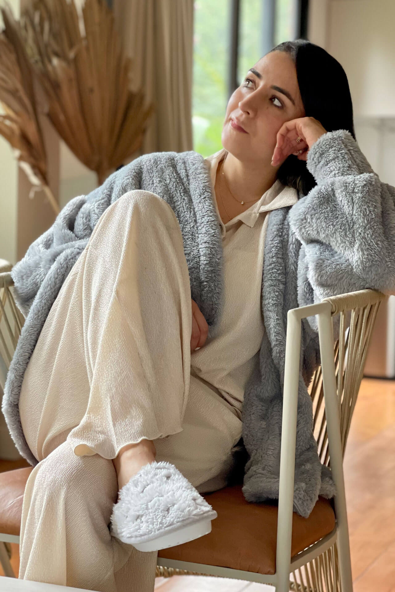 Buzo cobija estilo relajado mujer para días frios