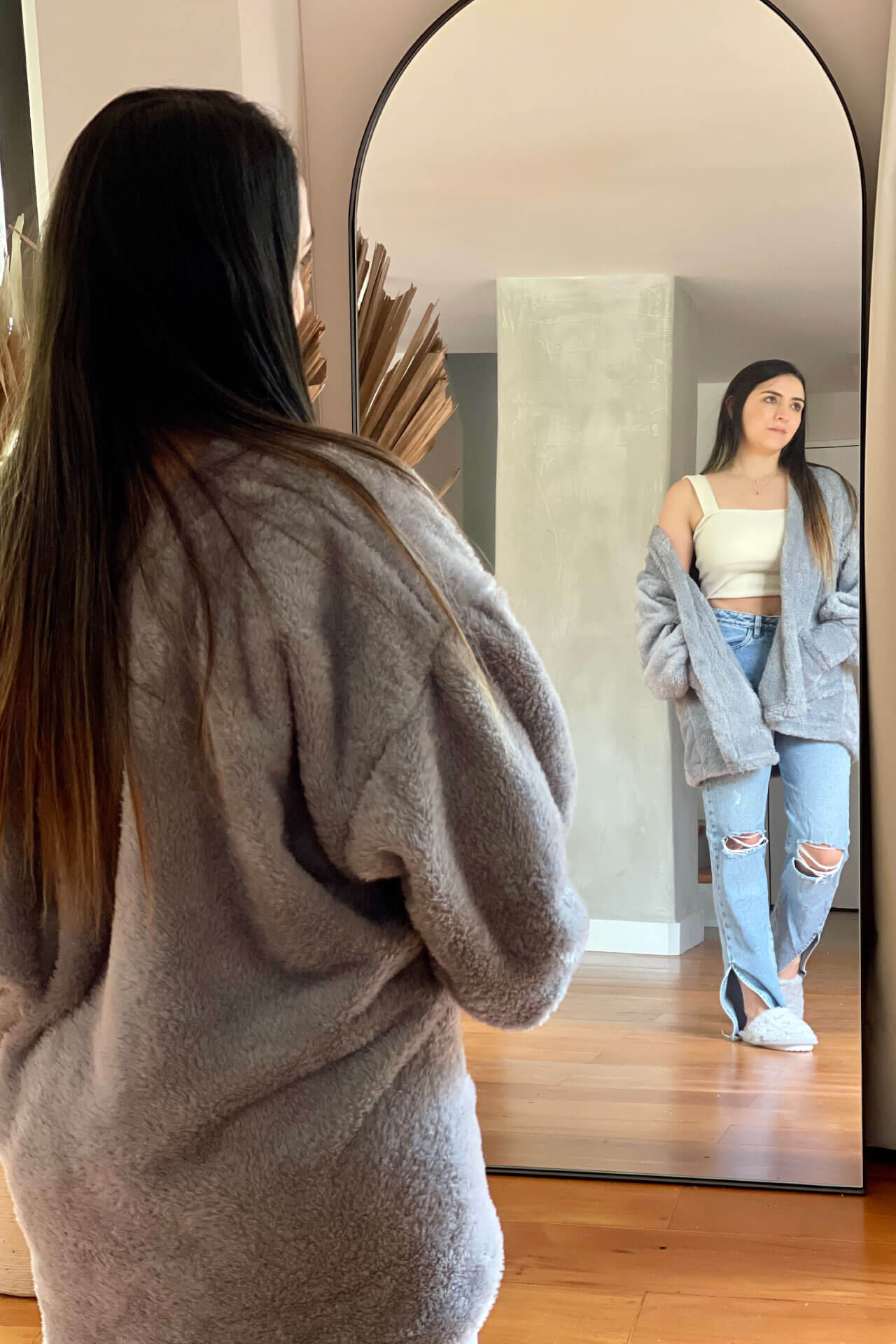Buzo mujer cobija relajado estilo cozy