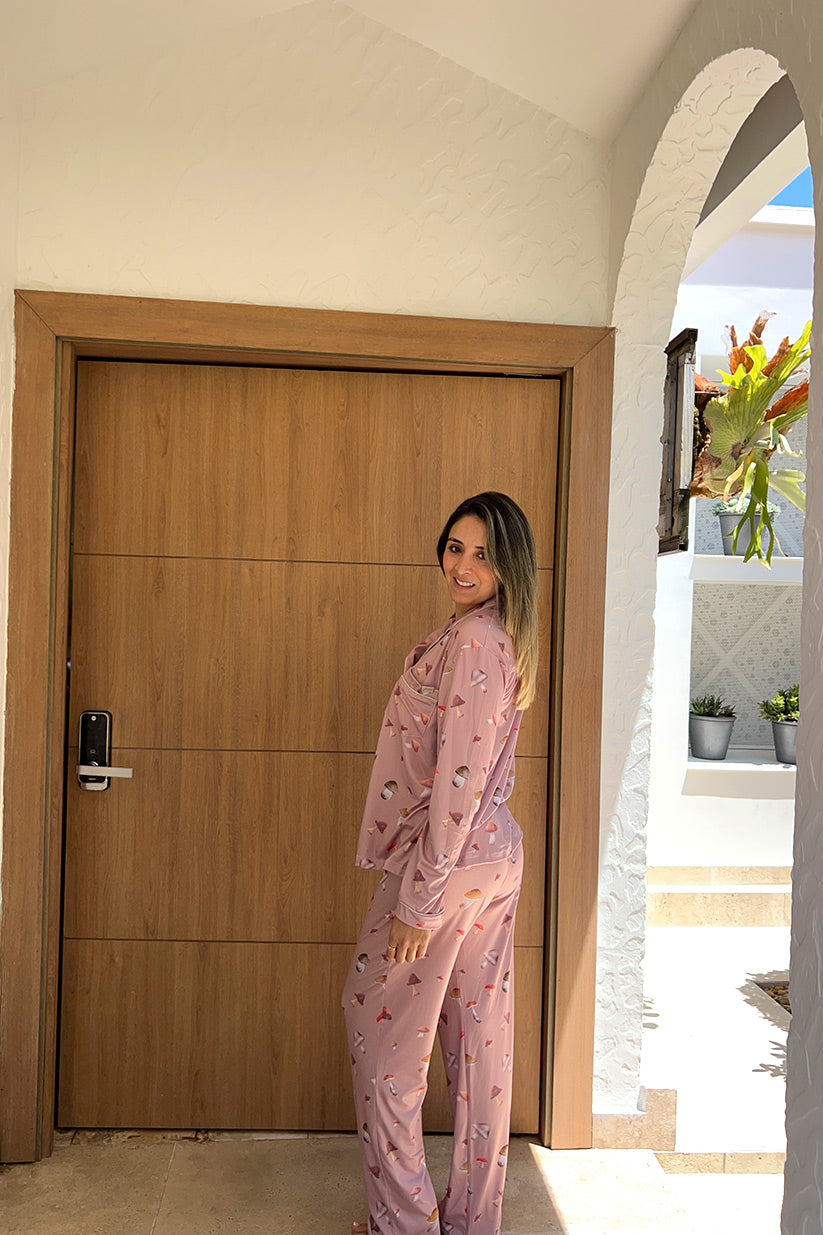Pijama Honguitos del Bosque Pantaón y Camisa