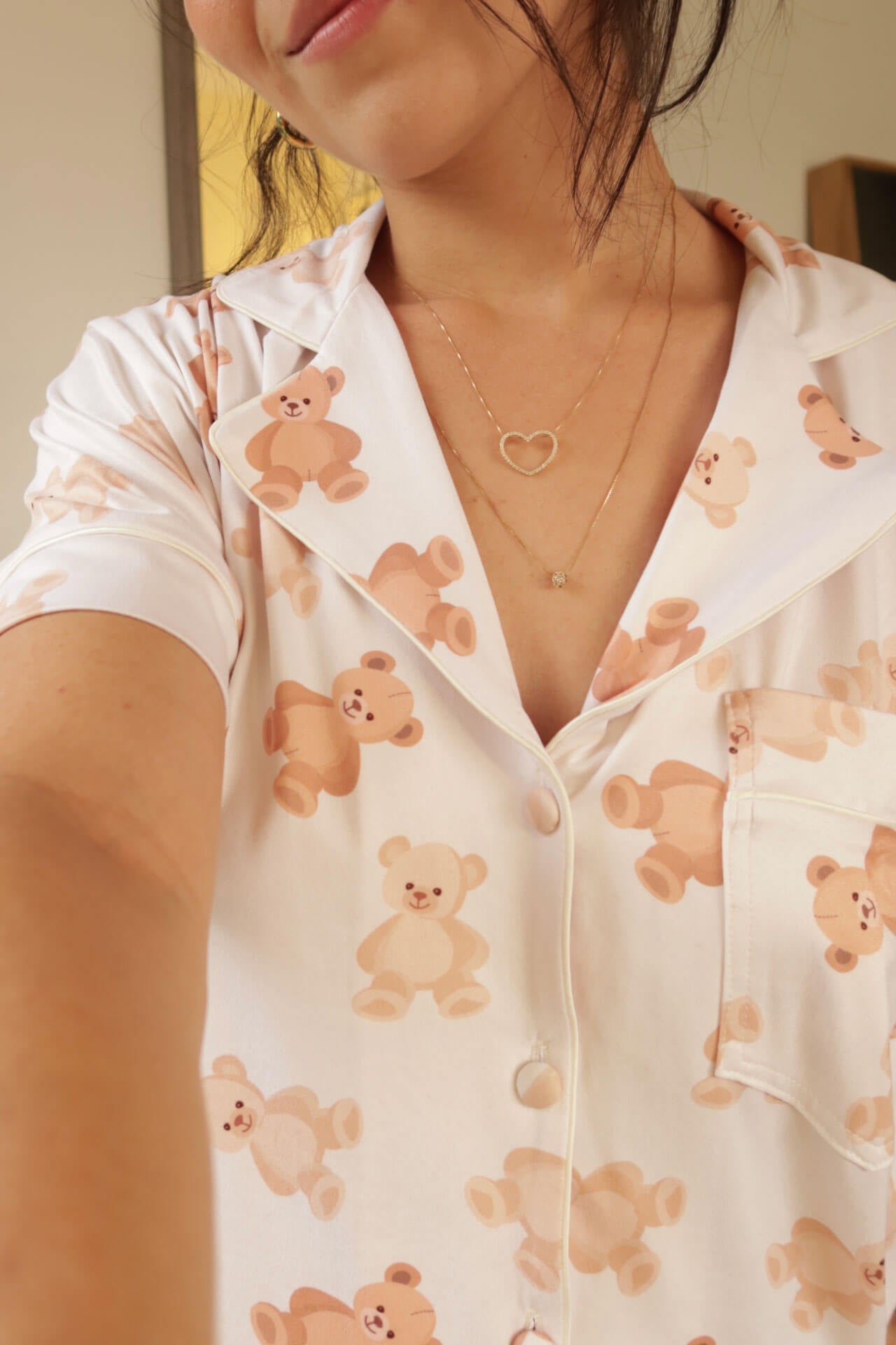 Pijama Pantalón Osos Tonos Tierra