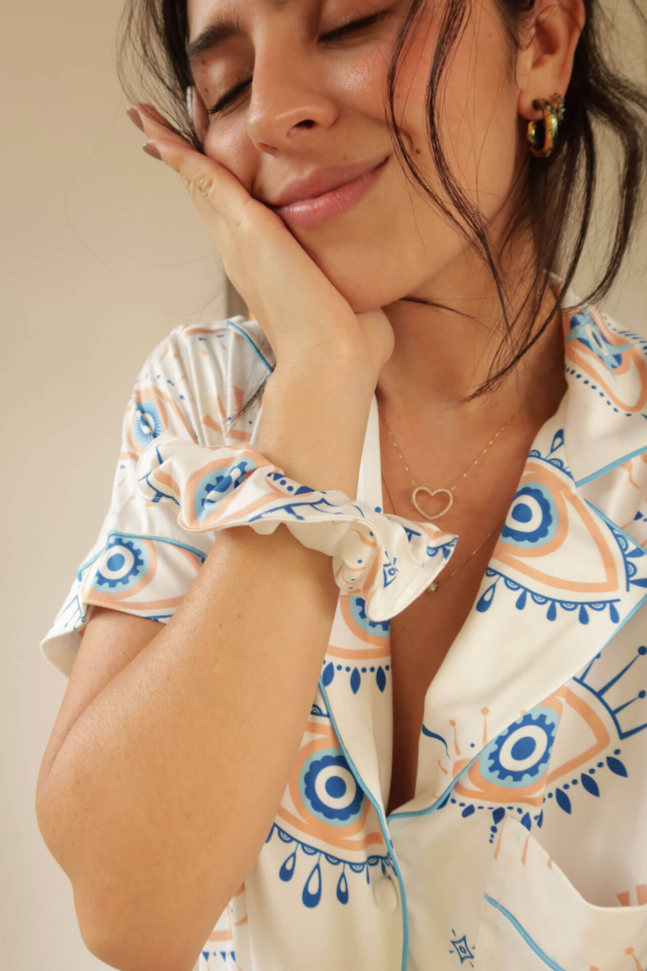 Pijama Camisero Ojitos