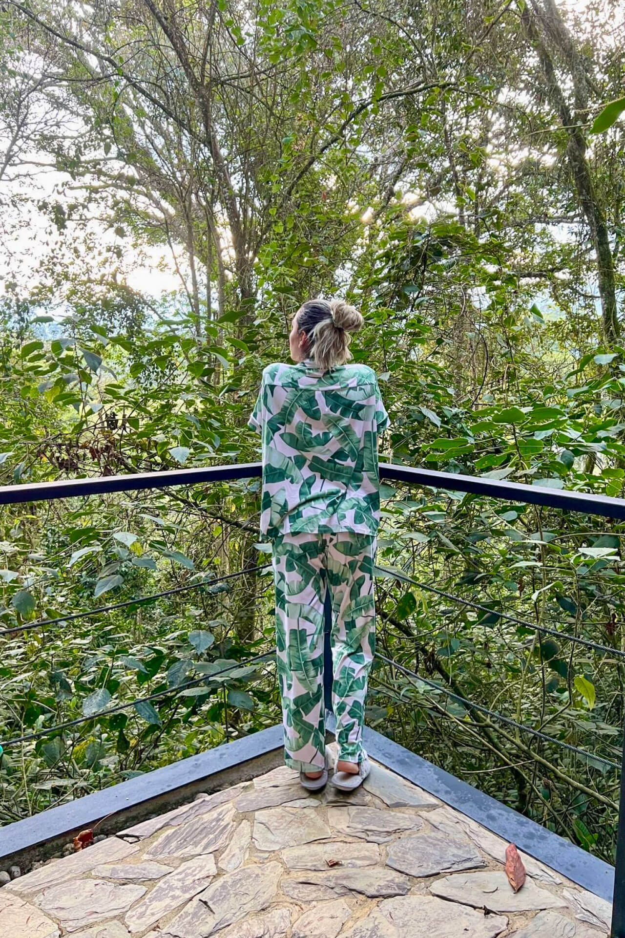 Pijama Pantalón Hojas Planta