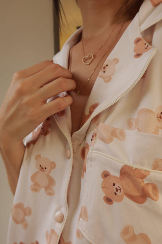 Pijama Pantalón Osos Tonos Tierra