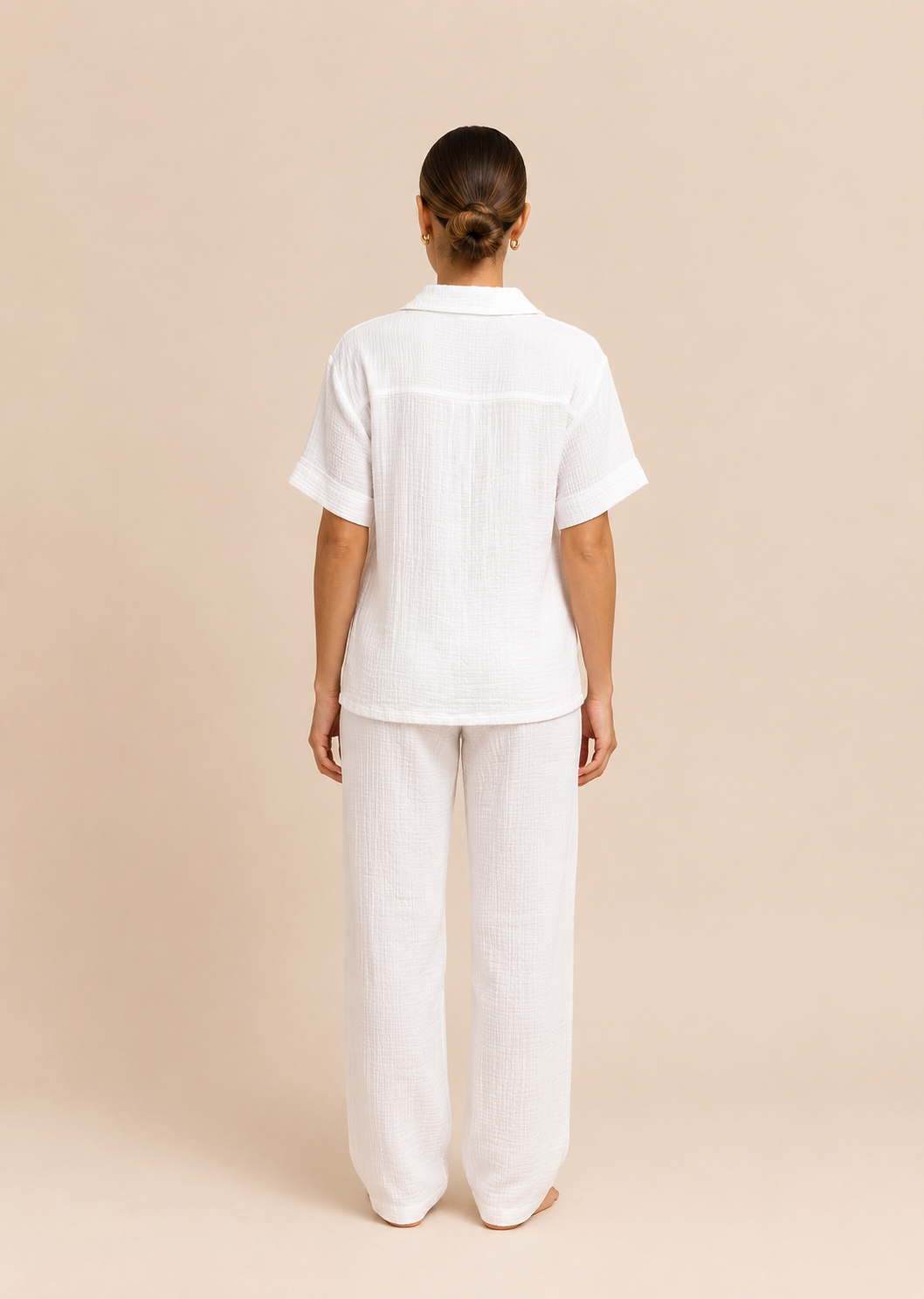 Pijama Pantalón Blanco Nube