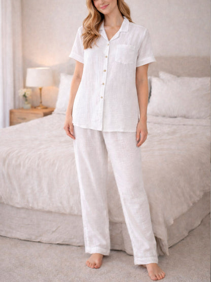 Pijama Pantalón Blanco Nube