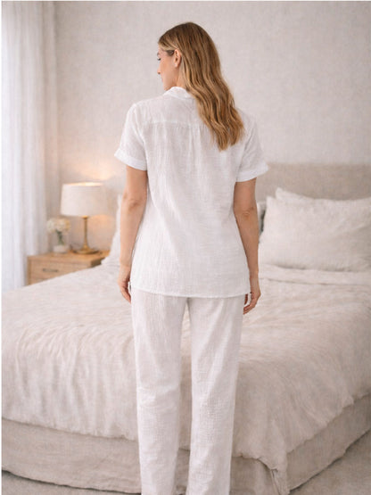 Pijama Pantalón Blanco Nube