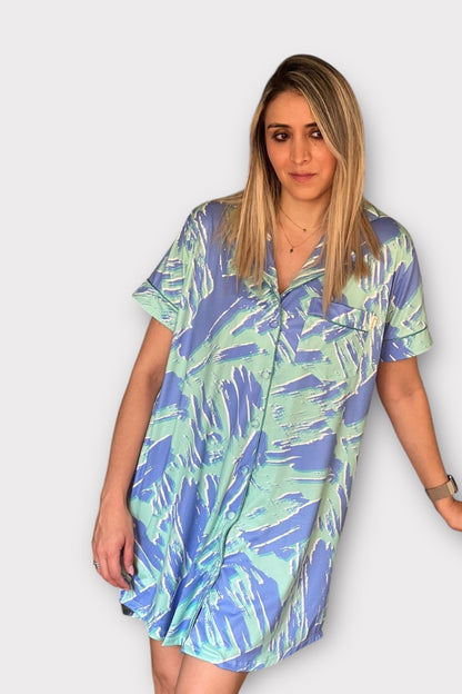 Pijama Camisero Arte en Brochazos