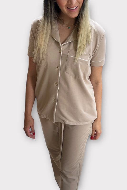 Pijama Pantalón Camel