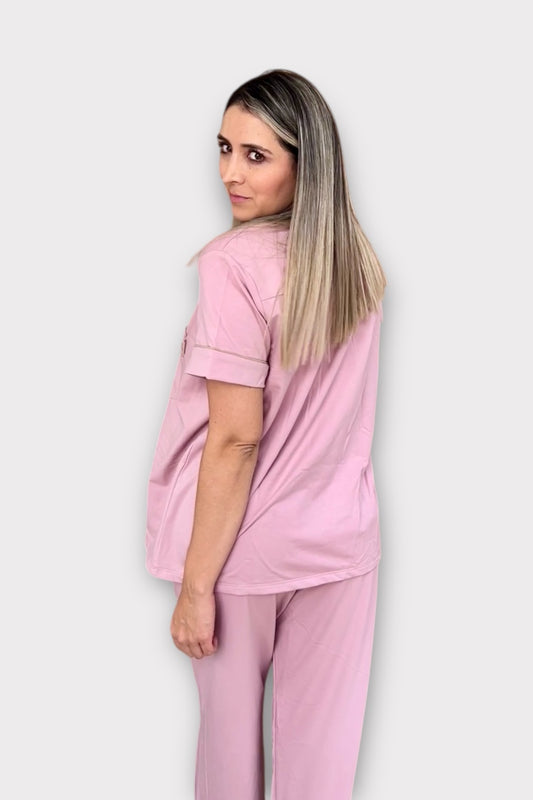 Pijama Pantalón Camisa Palo de Rosa