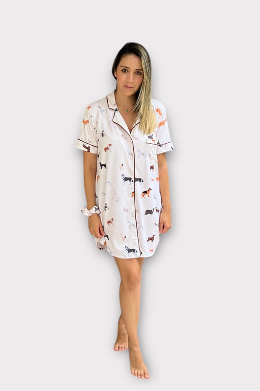 Pijama Camisero Dog Lovers