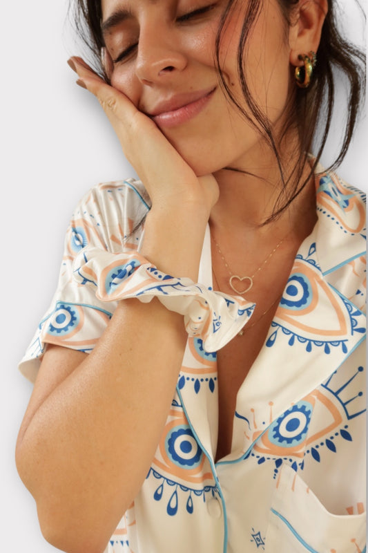 Pijama Camisero Ojitos