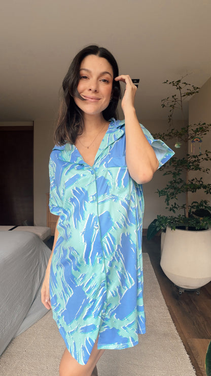 Pijama Camisero Arte en Brochazos