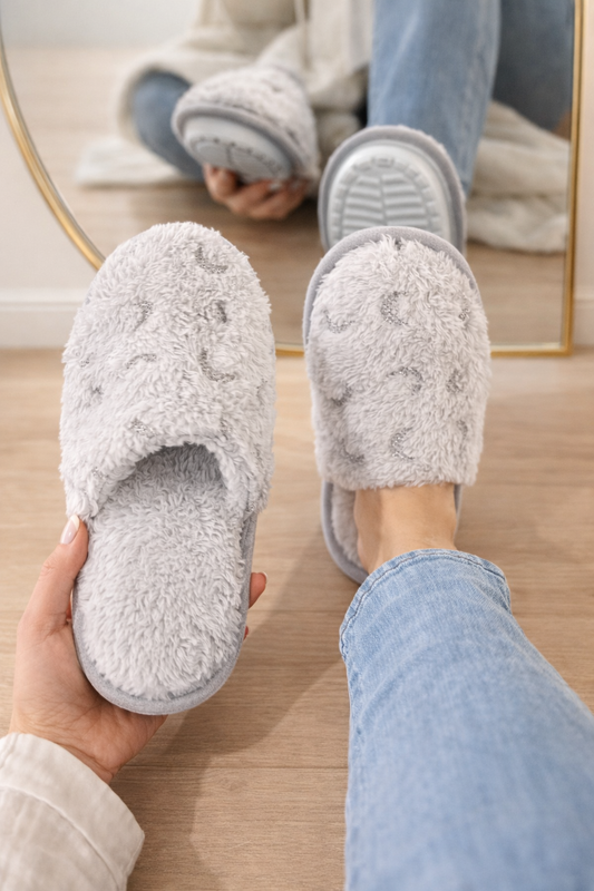 Pantuflas Dalia Gris