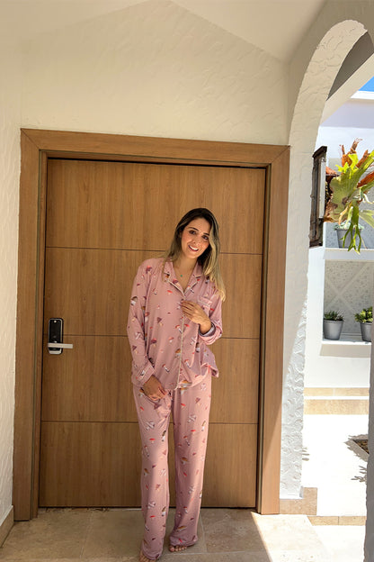 Pijama Honguitos del Bosque Pantaón y Camisa